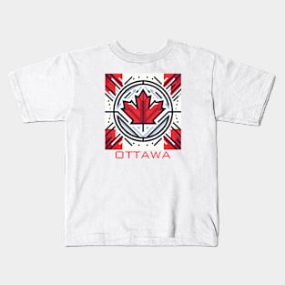 Ottawa Ontario Canada Flag Kids T-Shirt